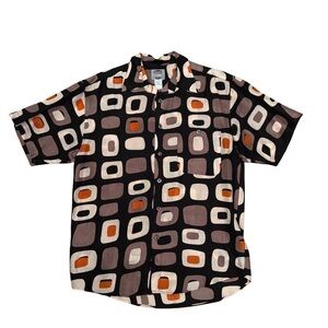 Silk Uomo Geometric Patterned Men's Shirt